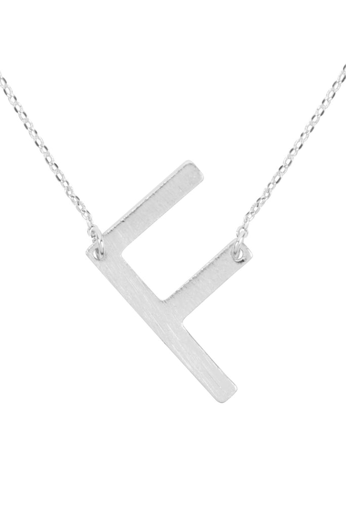 PN1673 - INITIAL ROUGH FINISH CHAIN NECKLACE