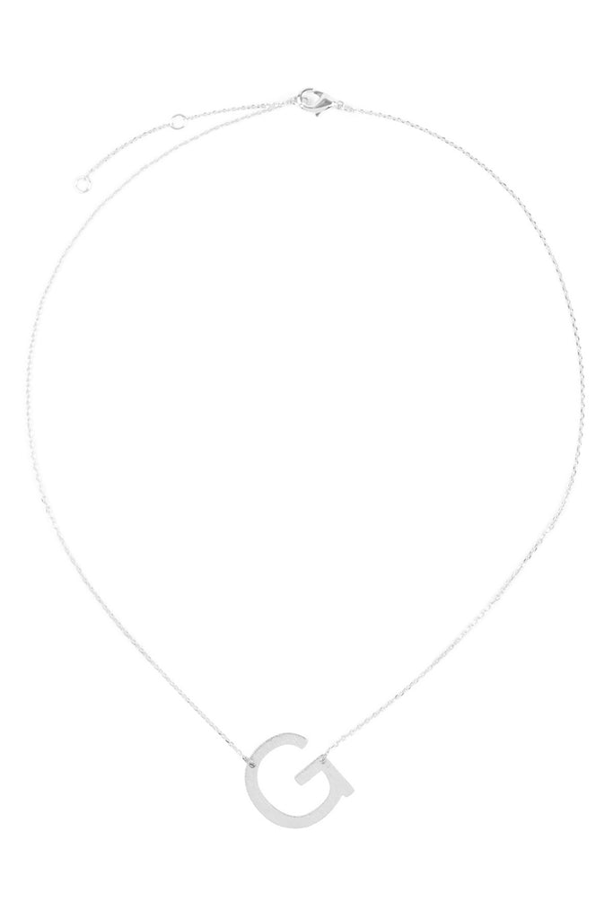 PN1673 - INITIAL ROUGH FINISH CHAIN NECKLACE