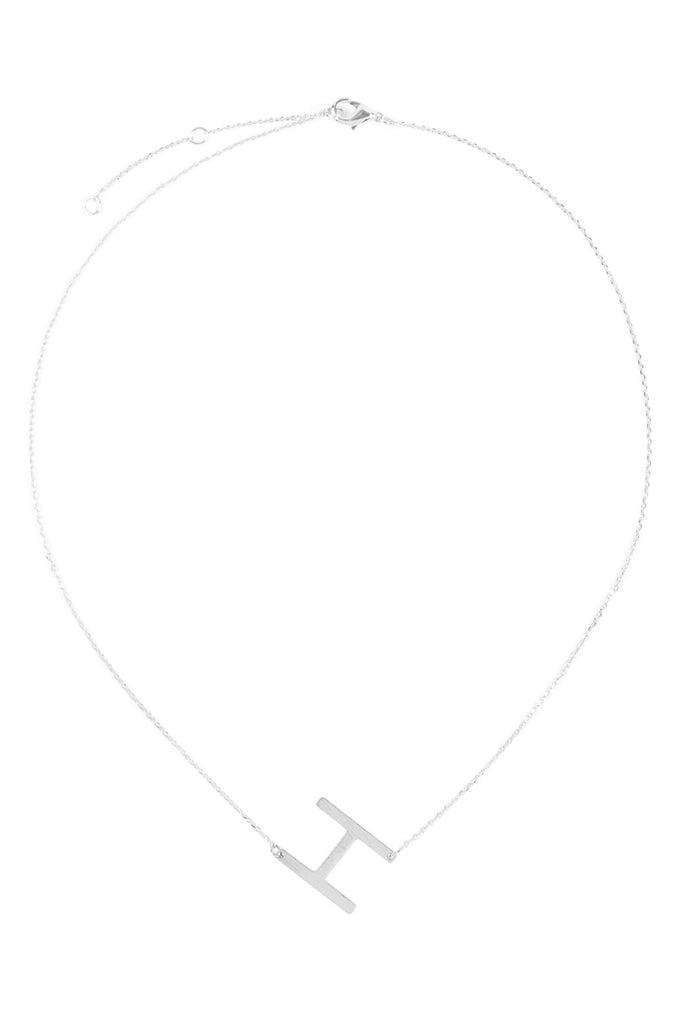 PN1673 - INITIAL ROUGH FINISH CHAIN NECKLACE