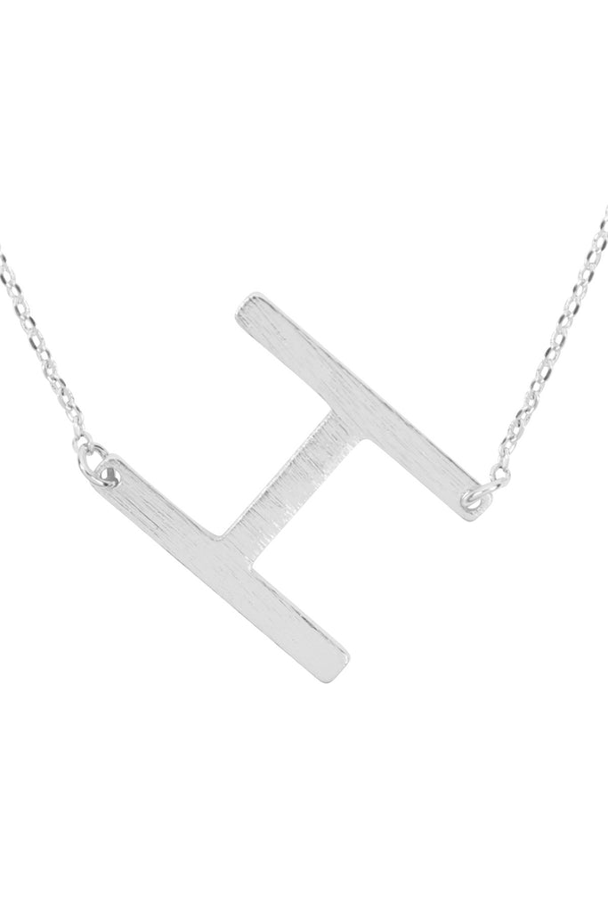 PN1673 - INITIAL ROUGH FINISH CHAIN NECKLACE