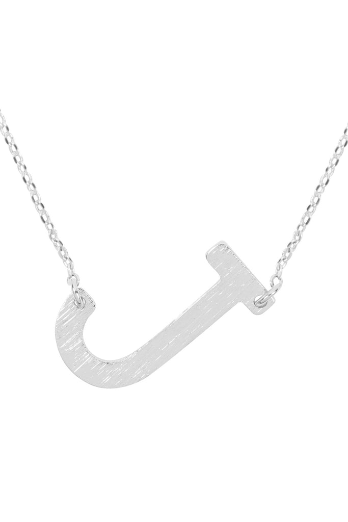 PN1673 - INITIAL ROUGH FINISH CHAIN NECKLACE