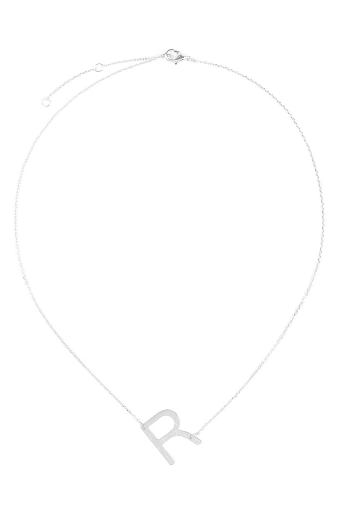 PN1673 - INITIAL ROUGH FINISH CHAIN NECKLACE