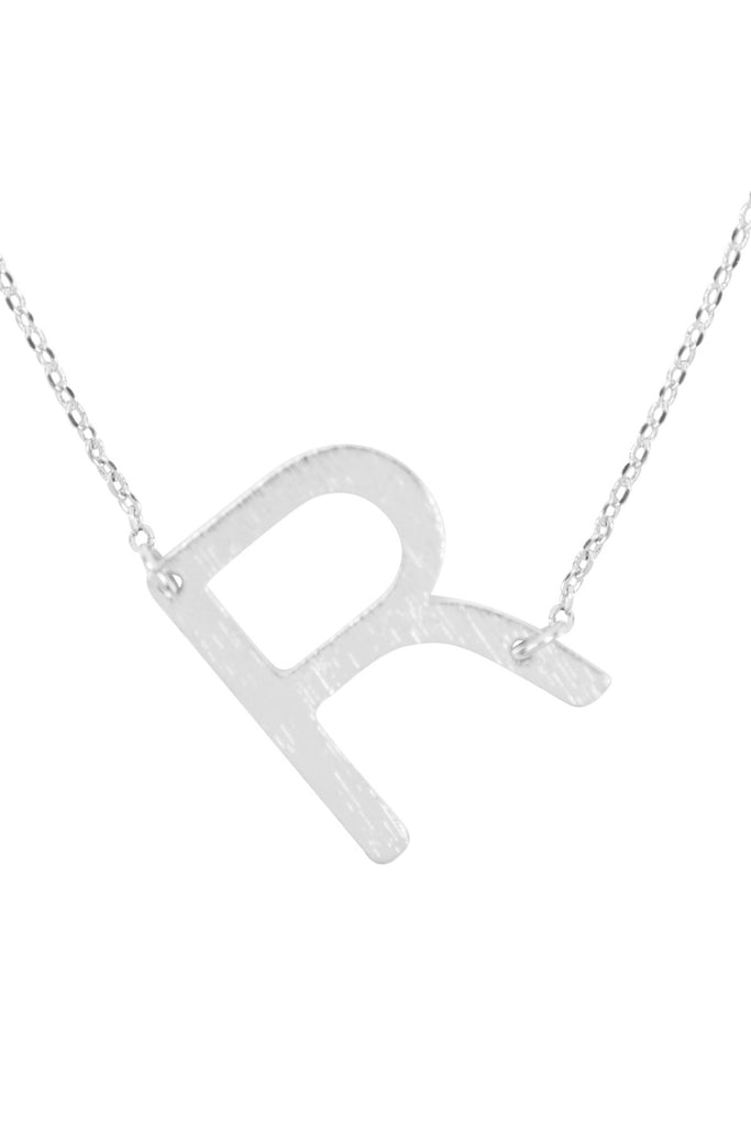 PN1673 - INITIAL ROUGH FINISH CHAIN NECKLACE