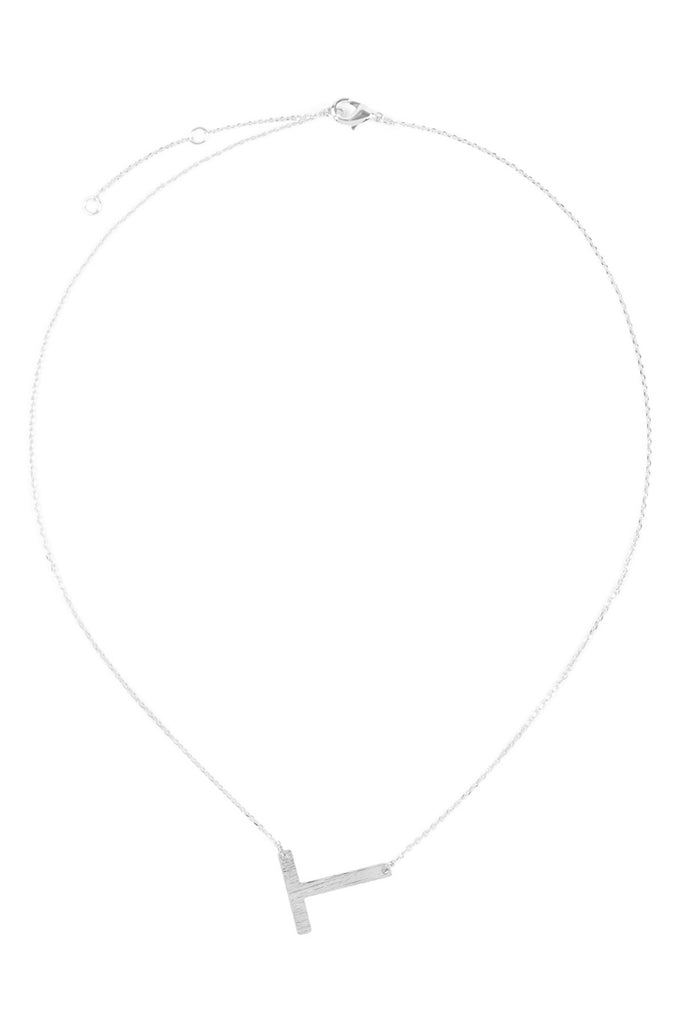 PN1673 - INITIAL ROUGH FINISH CHAIN NECKLACE
