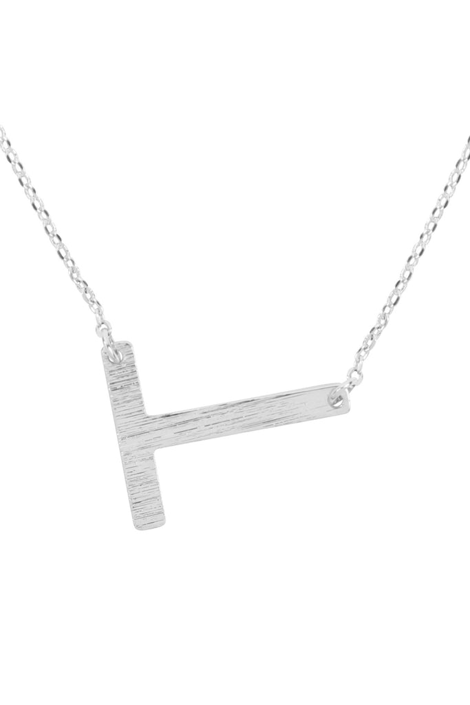 PN1673 - INITIAL ROUGH FINISH CHAIN NECKLACE