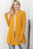 Long Sleeve Heavy Sweater Brush Cardigan