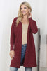 Dolman Sleeve Front Pocket Rib Brush Cardigan