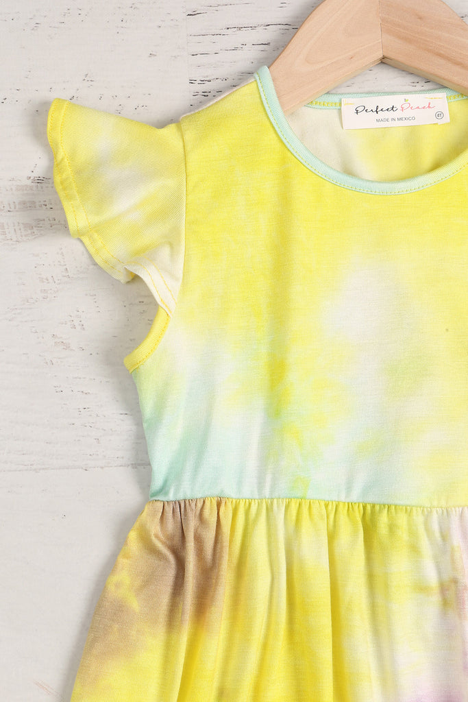 Kids Cap Sleeve Tie Dye Dress