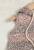 Kids Leopard Stripe Printed Sleeveless Hoodie Dress