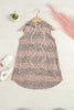 Kids Leopard Stripe Printed Sleeveless Hoodie Dress