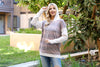 Bold Stripe Animal Print Hoodie with Drawstring