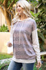 Bold Stripe Animal Print Hoodie with Drawstring