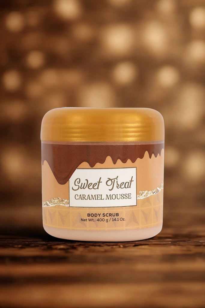 SWEET TREAT CARAMEL MOUSSE BODY SCRUB FOR WOMEN - 400G/14.1 OZ.