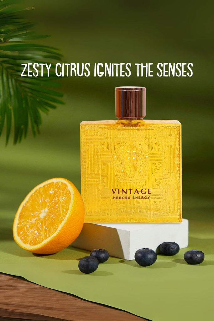 VINTAGE HEROES ENERGY SPRAY PERFUME EAU DE PARFUM FOR MEN - 100ML/3.4FL.OZ. - Riah Fashion