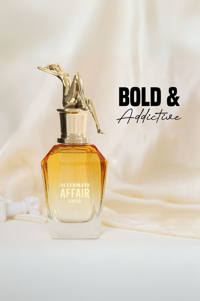 ALTERMATE AFFAIR GOLD SPRAY PERFUME EAU DE PARFUM FOR WOMEN - 100ML/3.4FL.OZ.