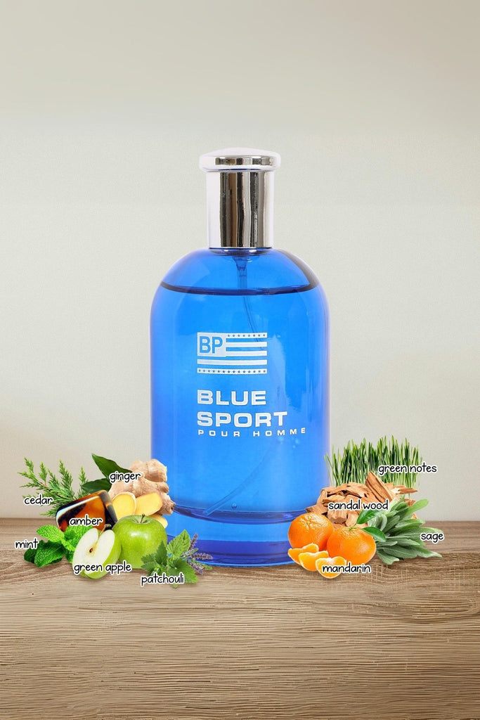BLUE SPORT SPRAY COLOGNE EAU DE TOILETTE FOR MEN - 100ML/3.4 FL.OZ.