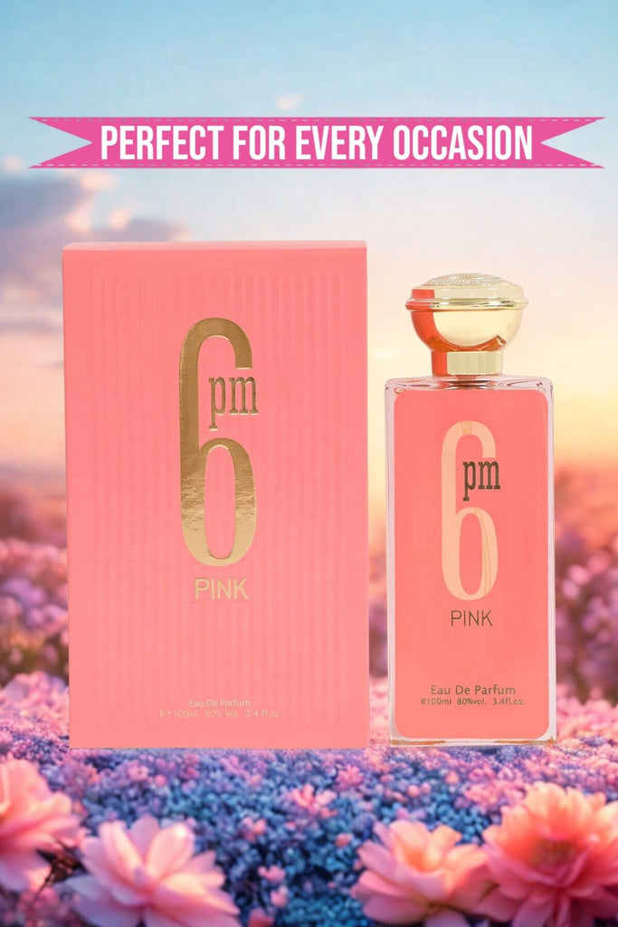 6 PM PINK SPRAY PERFUME EAU DE PARFUM FOR WOMEN - 100ML/3.4FL.OZ. - Riah Fashion