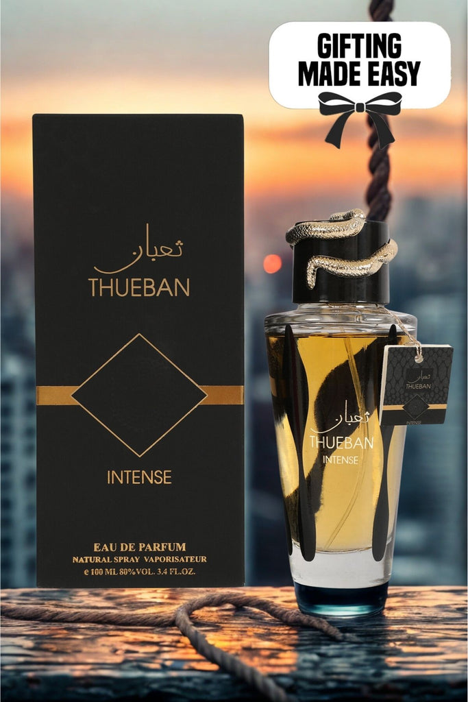 THUEBAN INTENSE-BLACK SPRAY PERFUME EAU DE PARFUM FOR MEN AND WOMEN - 100ML/3.4 FL.OZ.