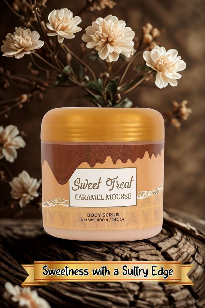 SWEET TREAT CARAMEL MOUSSE BODY SCRUB FOR WOMEN - 400G/14.1 OZ.