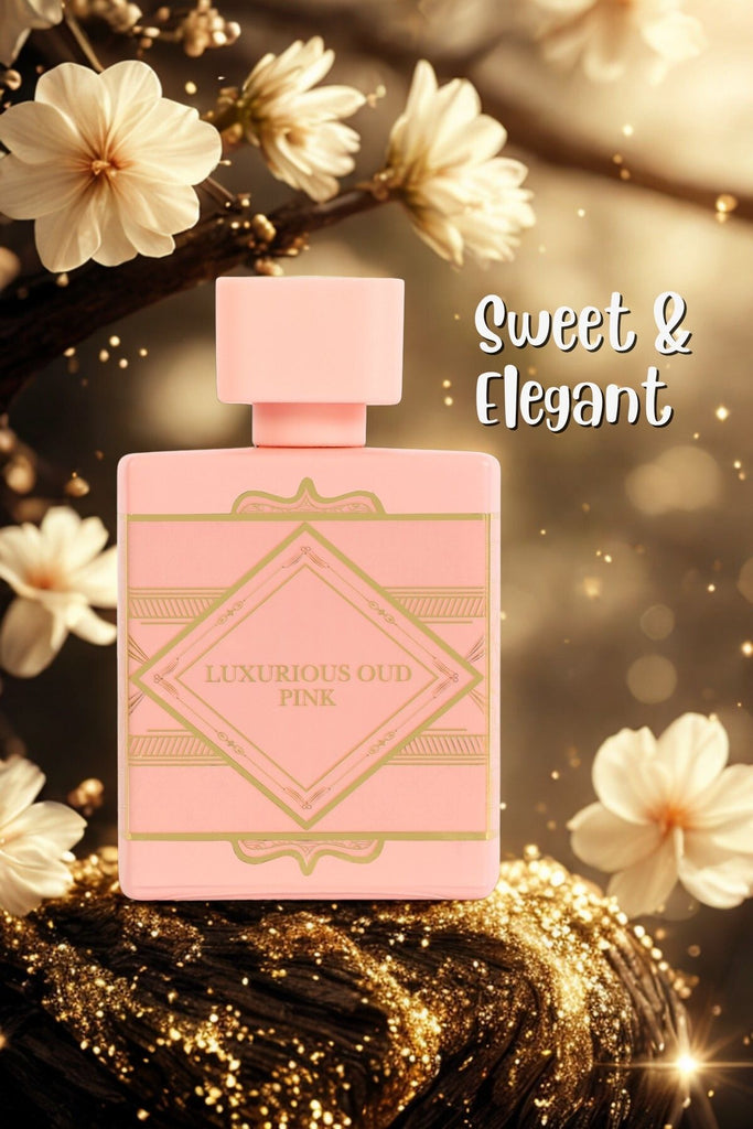 LUXURIOUS OUD PINK SPRAY PERFUME EAU DE PARFUM FOR WOMEN - 100ML/3.4FL.OZ. - Riah Fashion