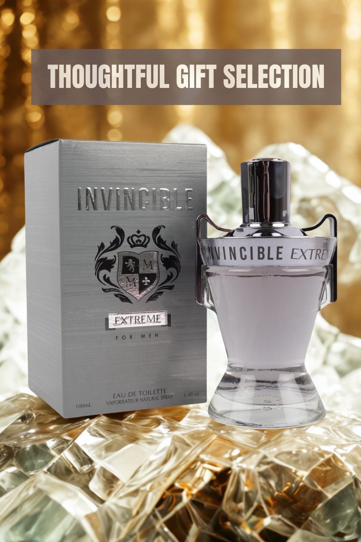 Invincible Extreme Spray Cologne Eau De Toilette For Men - 100ml/3.4 f ...