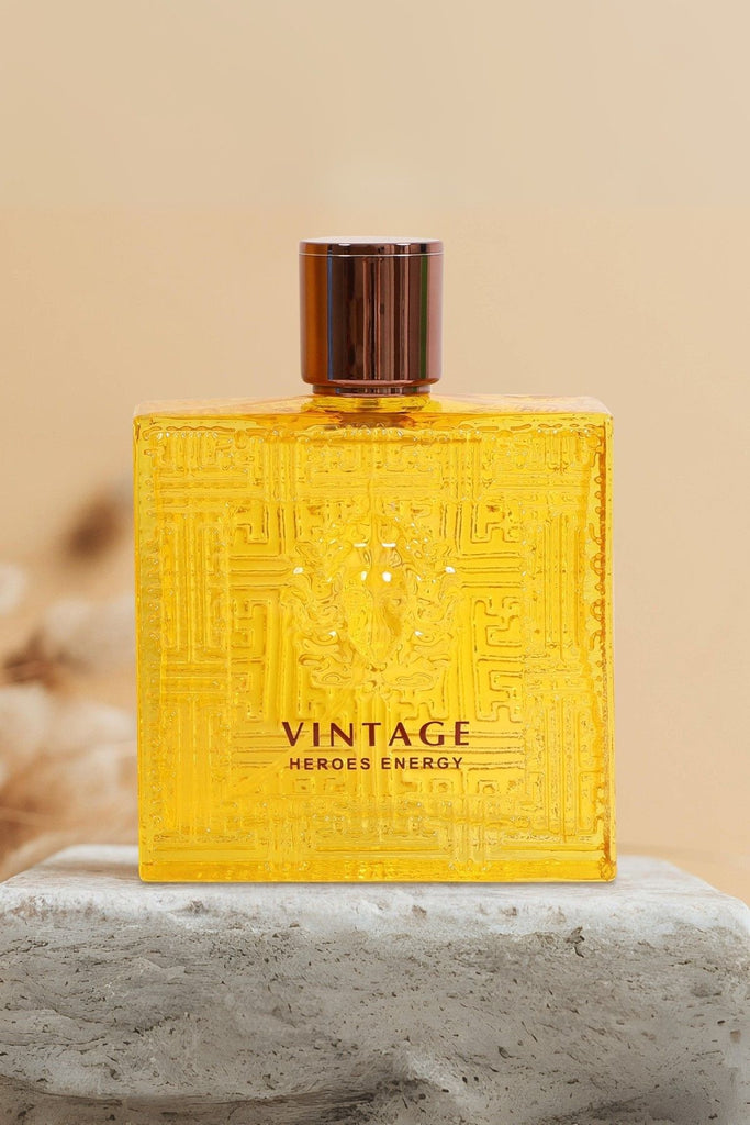 VINTAGE HEROES ENERGY SPRAY PERFUME EAU DE PARFUM FOR MEN - 100ML/3.4FL.OZ. - Riah Fashion