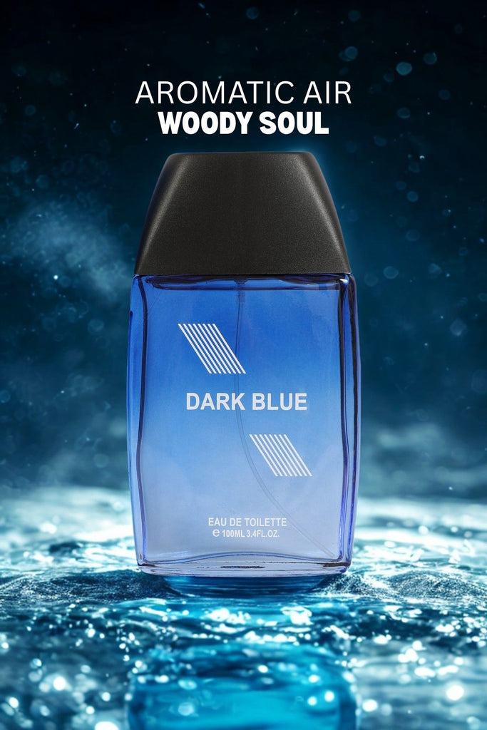 DARK BLUE SPRAY COLOGNE EAU DE TOILETTE FOR MEN - 100ML/3.4 FL.OZ.
