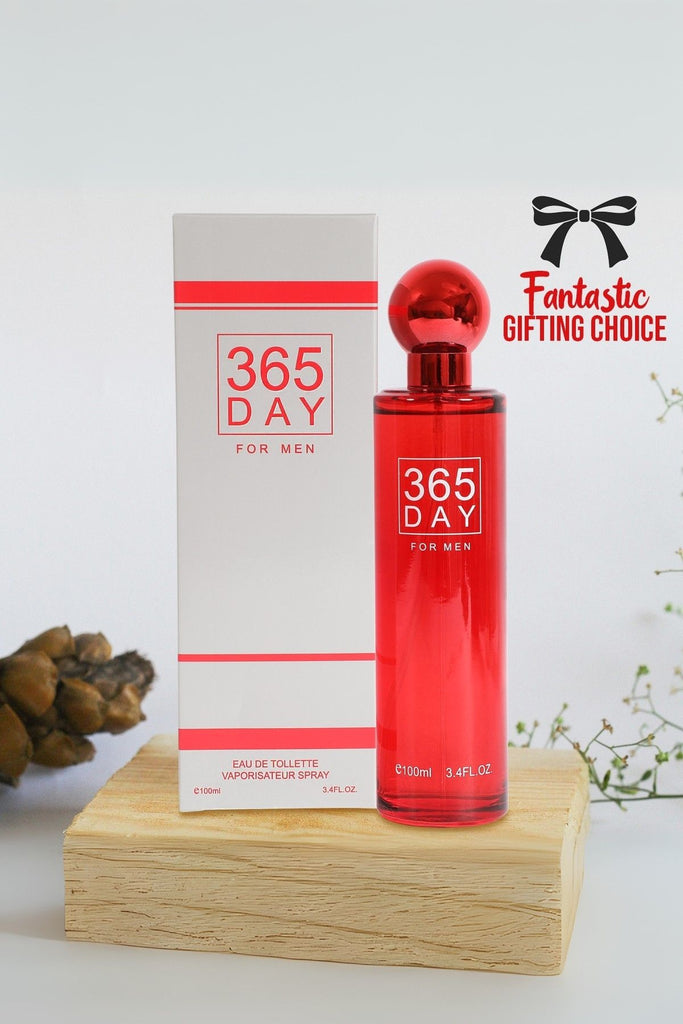 365 DAY FOR MEN RED SPRAY COLOGNE EAU DE TOILETTE FOR MEN - 100ML/3.4 FL.OZ.