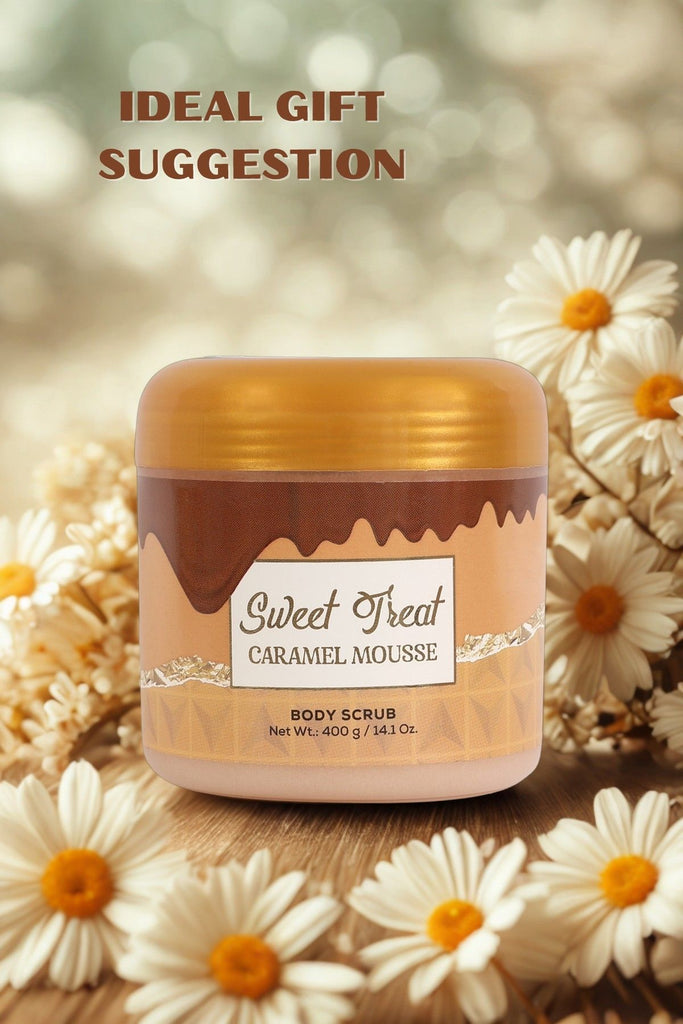 SWEET TREAT CARAMEL MOUSSE BODY SCRUB FOR WOMEN - 400G/14.1 OZ.