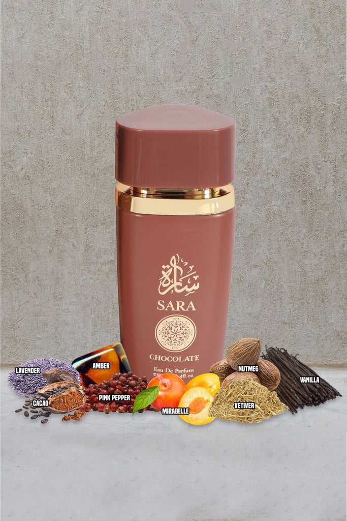 SARA CHOCOLATE SPRAY PERFUME EAU DE PARFUM FOR MEN AND WOMEN- 100ML/3.4 FL.OZ. - Riah Fashion