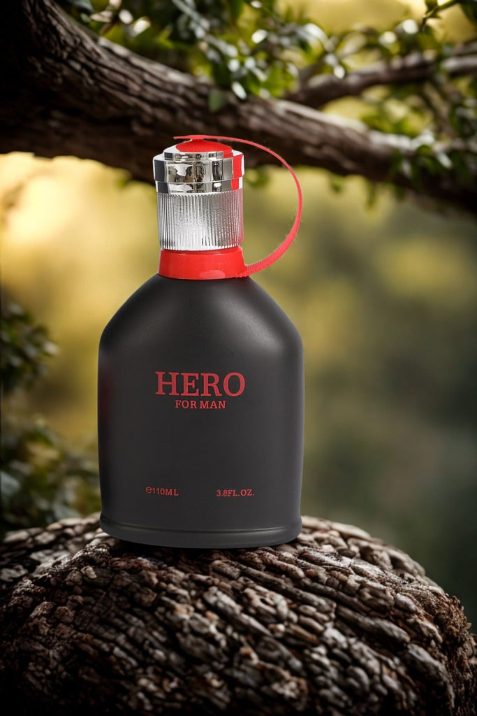 HERO FOR MEN BLACK SPRAY COLOGNE EAU DE TOILETTE FOR MEN - 110ML/3.8 FL.OZ.