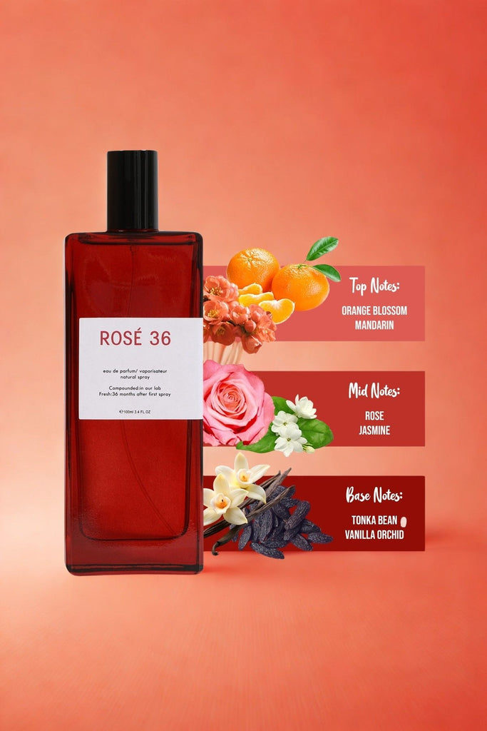 EL LABORATORIO ROSE' 36 SPRAY PERFUME EAU DE PARFUM FOR WOMEN - 100ML/3.4 FL.OZ.
