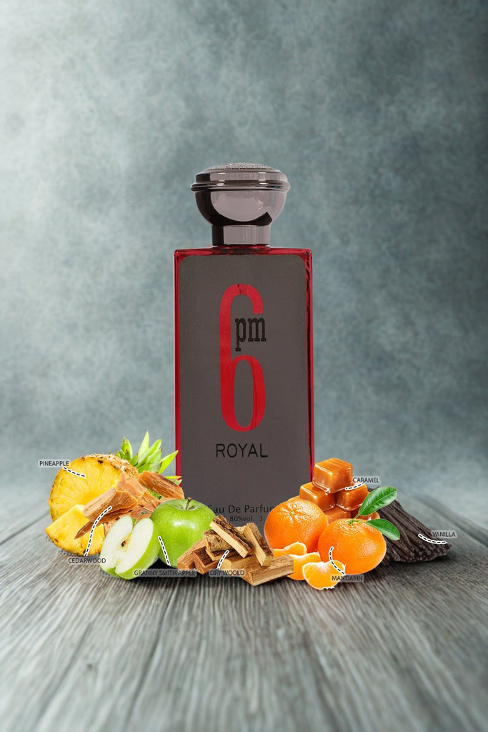 6 PM ROYAL SPRAY PERFUME EAU DE PARFUM FOR MEN AND WOMEN - 100ML/3.4 FL.OZ.