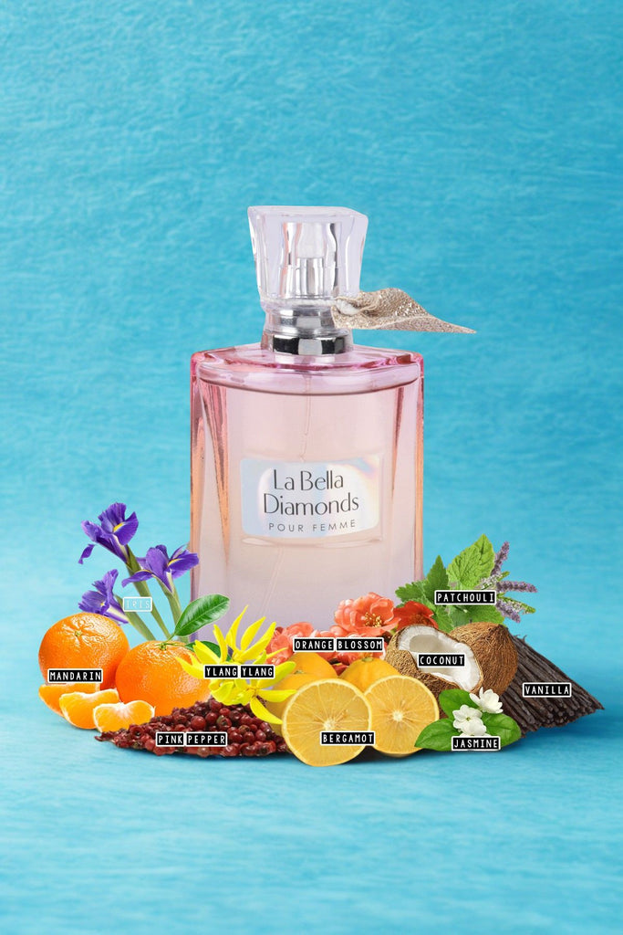 LA BELLA DIAMONDS SPRAY PERFUME FOR WOMEN 100ML/3.4 FL.OZ,