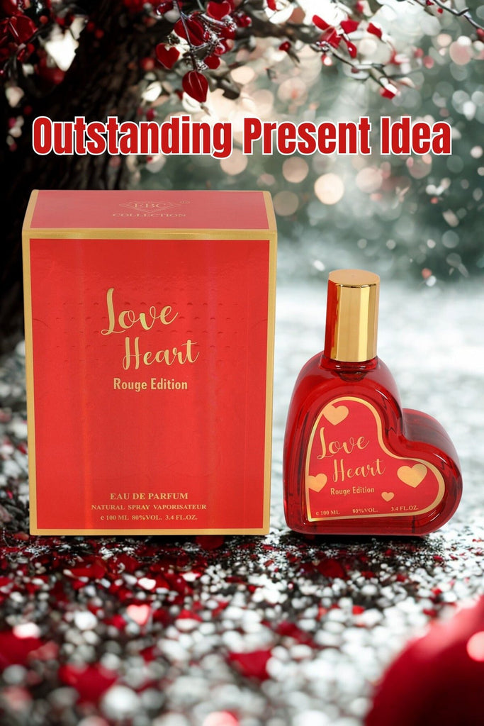 LOVE HEART ROUGE EDITION SPRAY PERFUME EAU DE PARFUM FOR WOMEN - 100ML/3.4 FL.OZ.