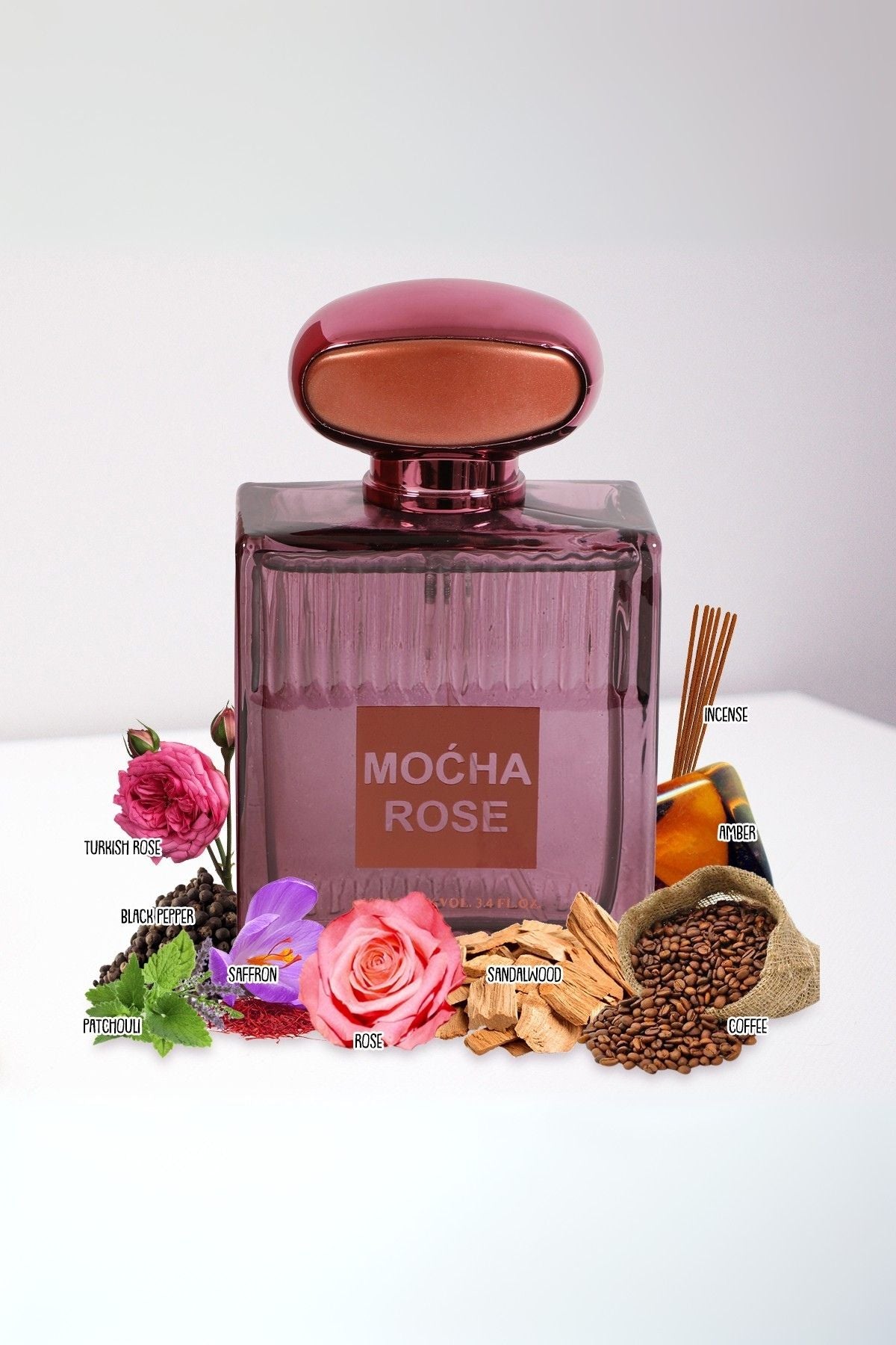 MOCHA ROSE SPRAY PERFUME EAU DE PARFUM FOR WOMEN - 100ML/3.4 FL.OZ ...