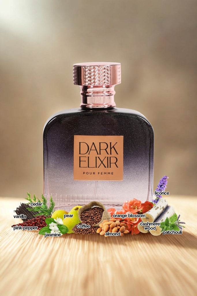 DARK ELIXIR SPRAY PERFUME EAU DE PARFUM FOR WOMEN - 100ML/3.4FL.OZ.
