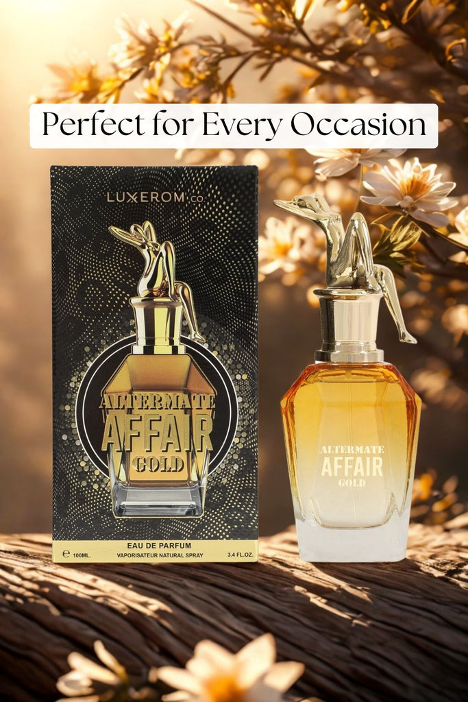 ALTERMATE AFFAIR GOLD SPRAY PERFUME EAU DE PARFUM FOR WOMEN - 100ML/3.4FL.OZ.