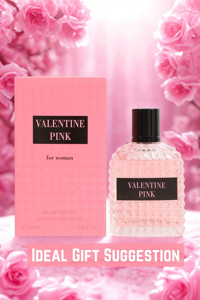 VALENTINE PINK SPRAY COLOGNE EAU DE TOILETTE FOR WOMEN - 100ML/3.4 FL.OZ. - Riah Fashion