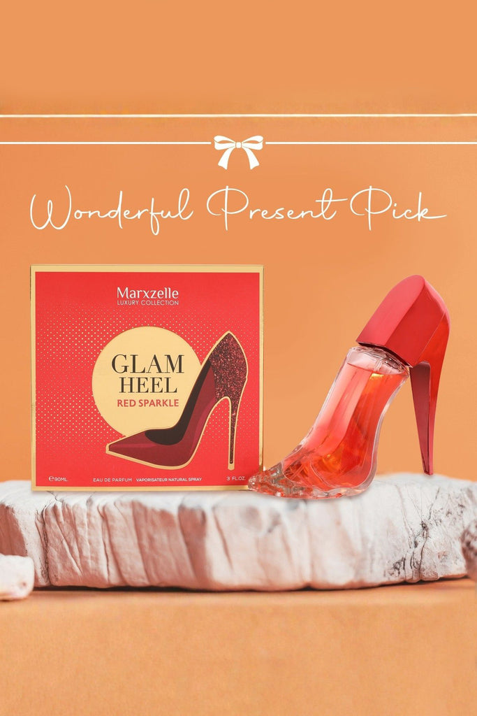 GLAM HEEL RED SPARKLE SPRAY PERFUME EAU DE PARFUM FOR WOMEN - 90ML/3FL.OZ. - Riah Fashion