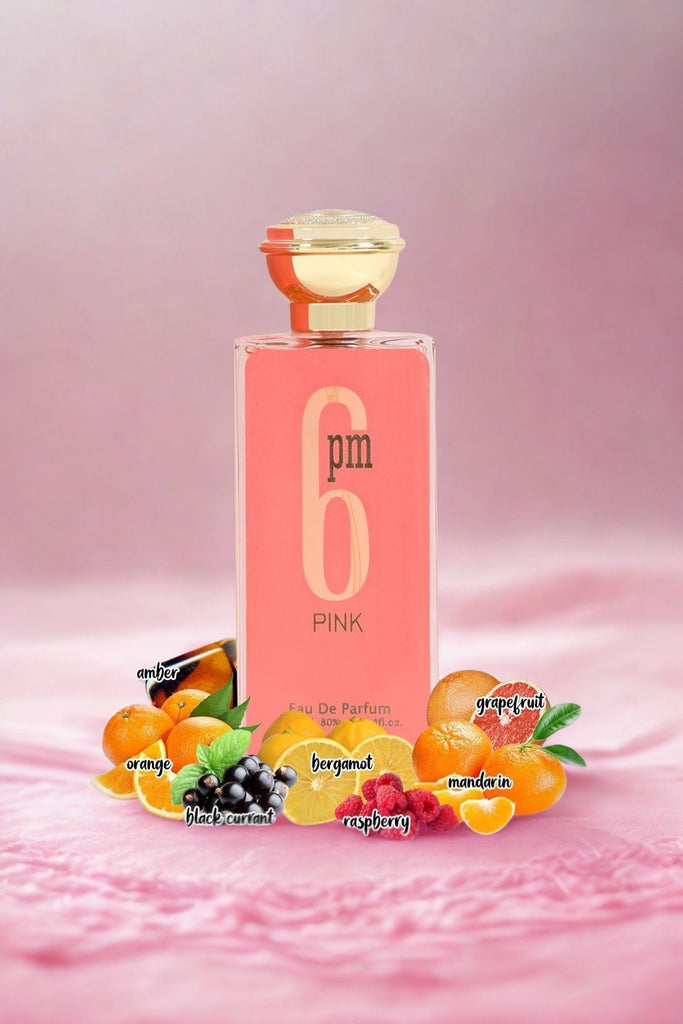 6 PM PINK SPRAY PERFUME EAU DE PARFUM FOR WOMEN - 100ML/3.4FL.OZ. - Riah Fashion
