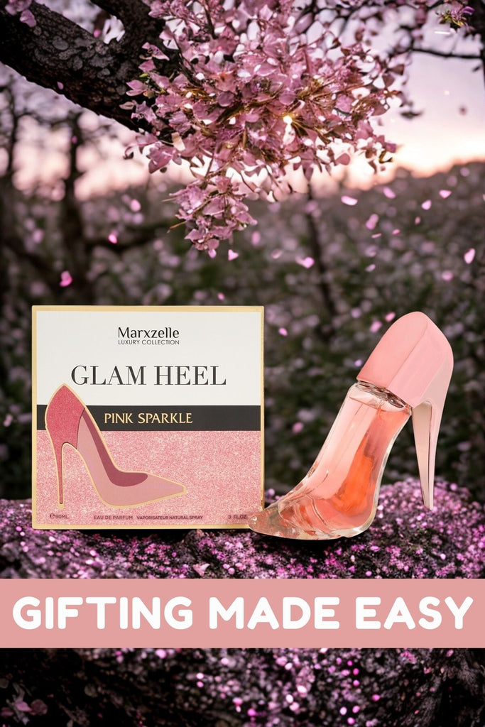 GLAM HEEL PINK SPARKLE SPRAY PERFUME EAU DE PARFUM FOR WOMEN - 90ML/3FL.OZ. - Riah Fashion