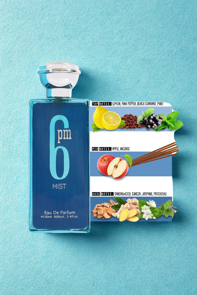6 PM MIST SPRAY PERFUME EAU DE PARFUM FOR MEN - 100ML/3.4 FL.OZ.