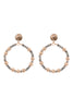 RONDELLE BEADS ROUND POST EARRINGS