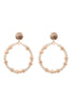 RONDELLE BEADS ROUND POST EARRINGS
