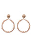 RONDELLE BEADS ROUND POST EARRINGS