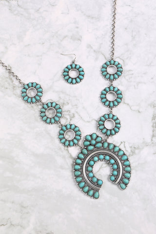 HDN3276 - DISC BEADS LAYERED STATEMENT NECKLACE