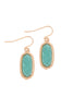 DRUZY STONE OVAL EARRINGS