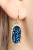 DRUZY STONE OVAL EARRINGS