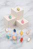 DRUZY STONE OVAL EARRINGS